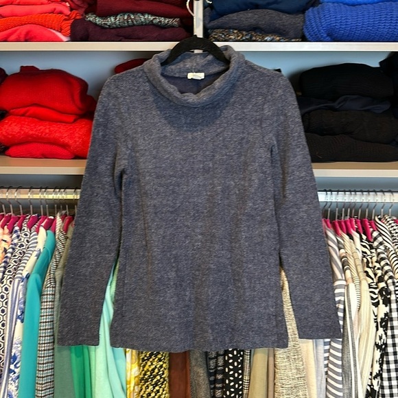 J Crew bluish gray long sleeve turtleneck sweater size XS NWT - Picture 1 of 3